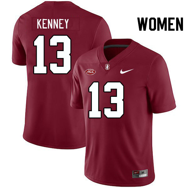 Women #13 Emmet Kenney Stanford Cardinal 2024 ACC Conference College Football Jerseys Stitched-Cardi